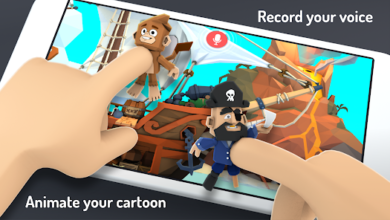 Toontastic 3D - A great game for kids, where they will make their own cartoons. In this game, your child will land in the excitin